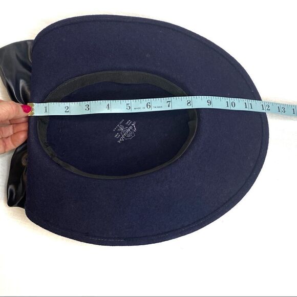 Lancaster vintage wool and sequin hat with back bow - Picture 11 of 13